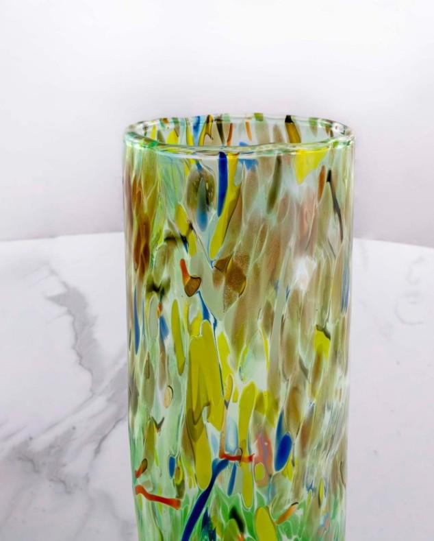 MurArt Vaso in Vetro di Murano Collezione Decoro MG B1 altezza 24CM