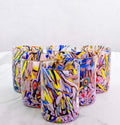 MurArt Bicchieri in vetro di Murano Collezione Decoro MG B1 Set 6 Bicchieri da 250 ml