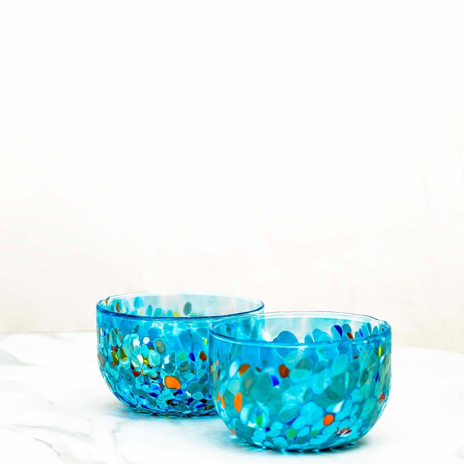 MurArt Coppette in Vetro di Murano Collezione Elegance set da 2 coppette