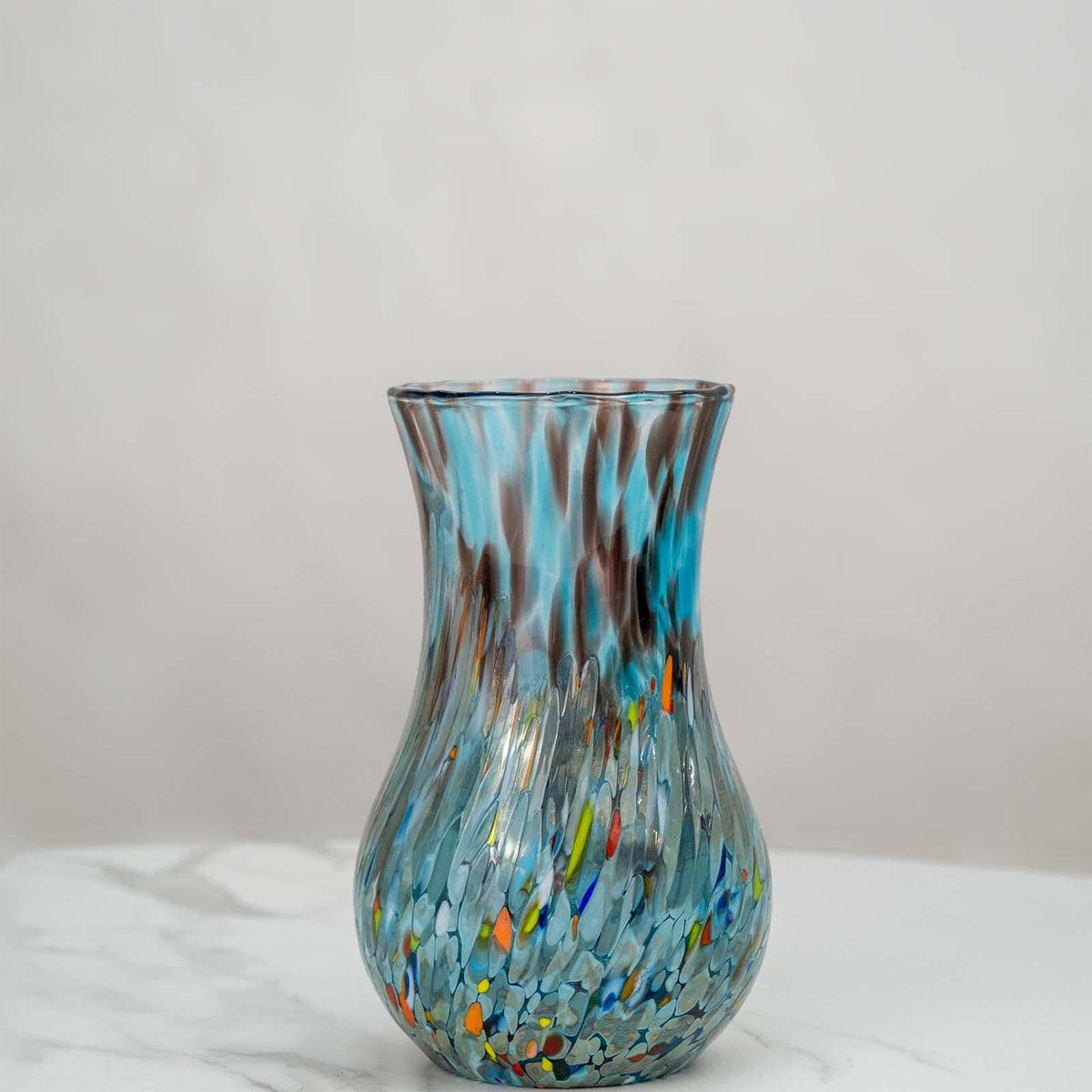 MurArt Vaso in Vetro di Murano Collezione Elegance Altezza 20 cm