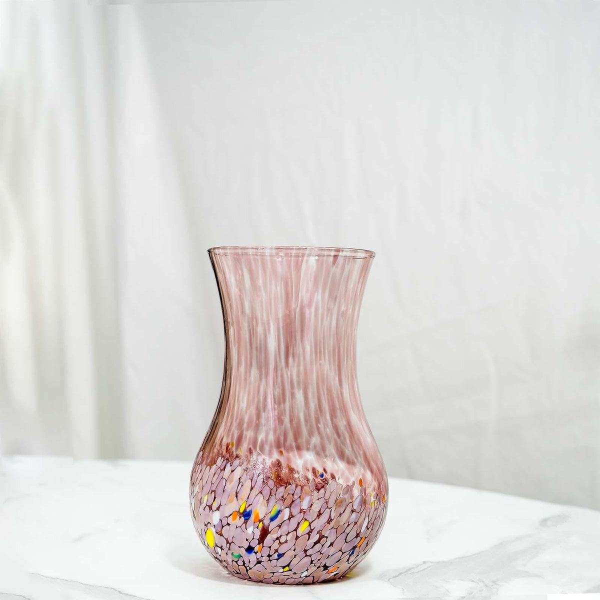 MurArt Vaso in Vetro di Murano Collezione Elegance Altezza 20 cm