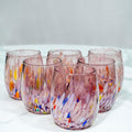 MurArt Bicchieri in vetro di Murano Collezione Elegance Set da 6 bicchieri da 400ml