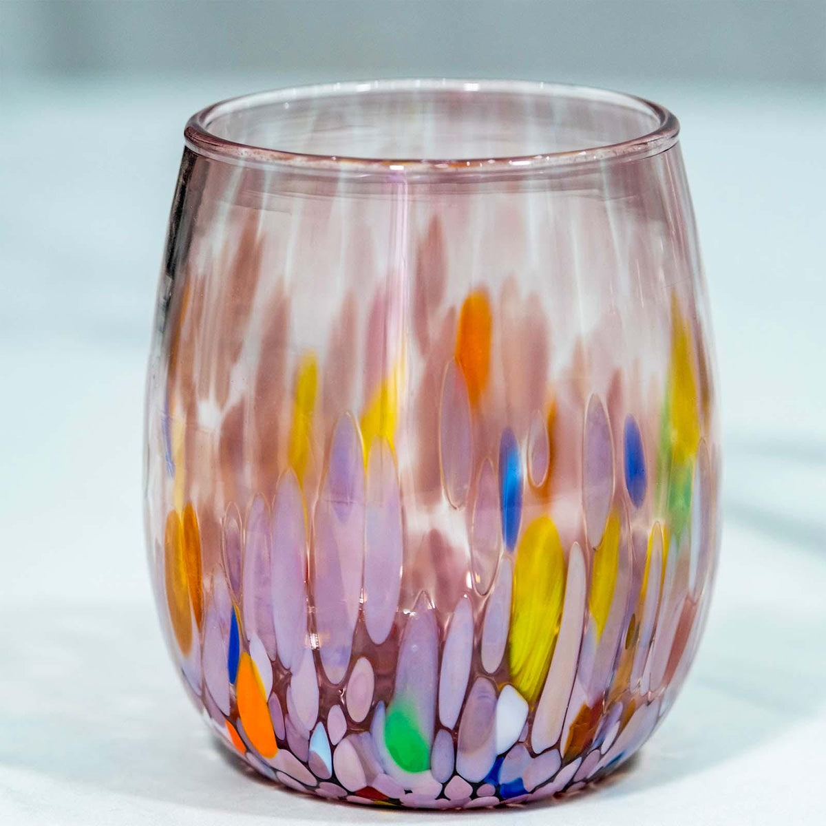 MurArt Bicchieri in vetro di Murano Collezione Elegance Set da 6 bicchieri da 400ml