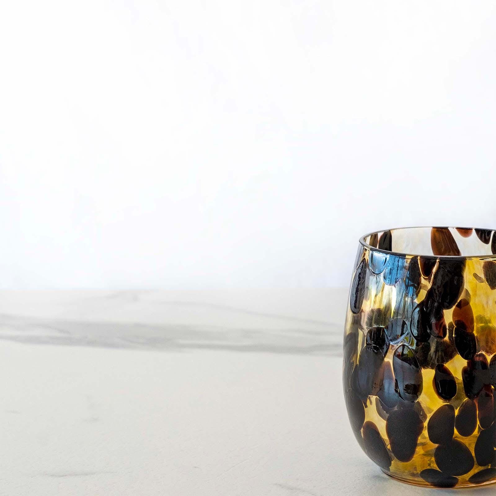 Murano Drinking Glass | Certified Murano Glass | Made in Italy | Water Glass | Collection Animalier B12