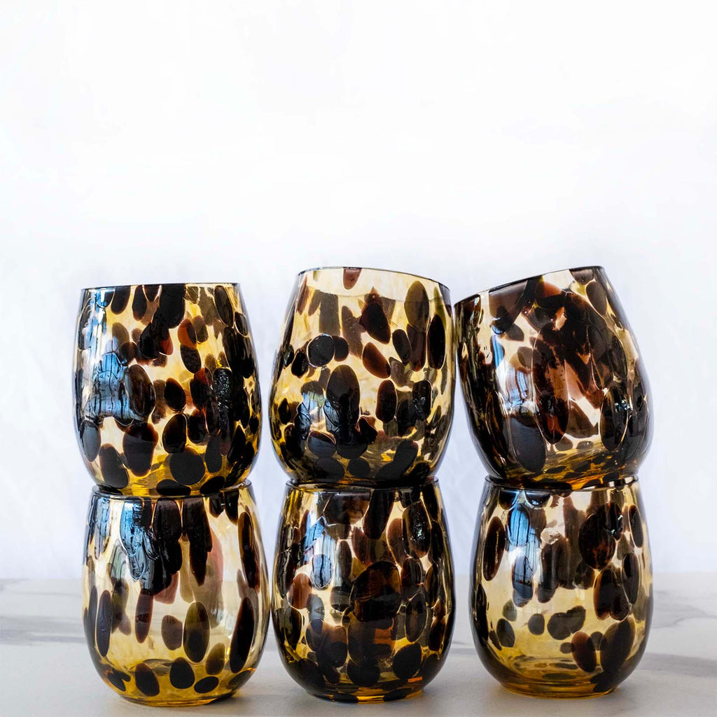 Murano Drinking Glass | Certified Murano Glass | Made in Italy | Water Glass | Collection Animalier B12