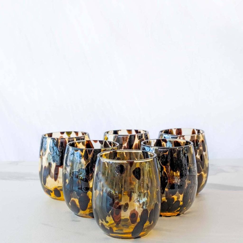 Murano Drinking Glass | Certified Murano Glass | Made in Italy | Water Glass | Collection Animalier B12