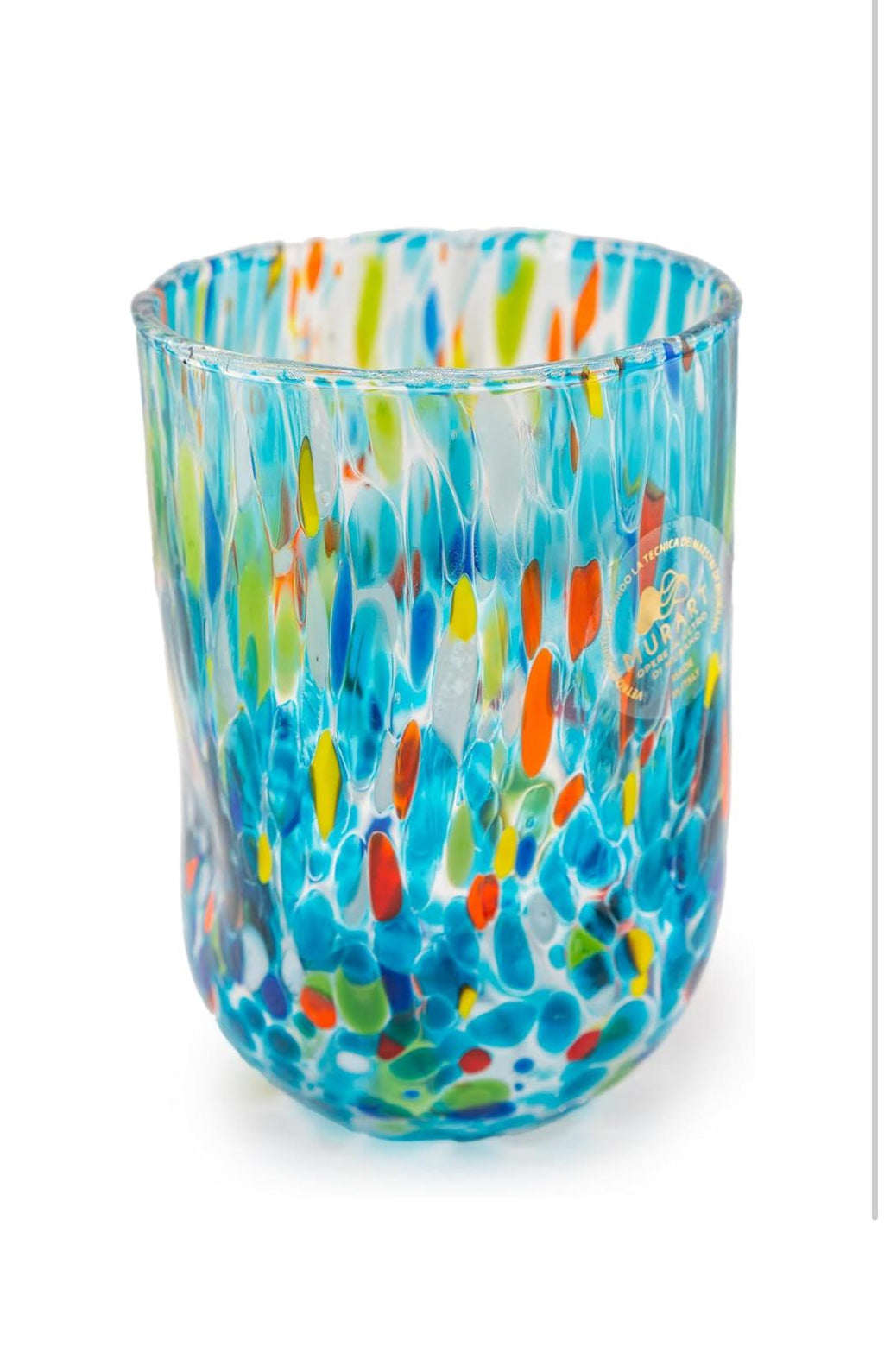 Murano Drinking Glass | Certified Murano Glass | Made in Italy | Water Glass | Collection Eleganza