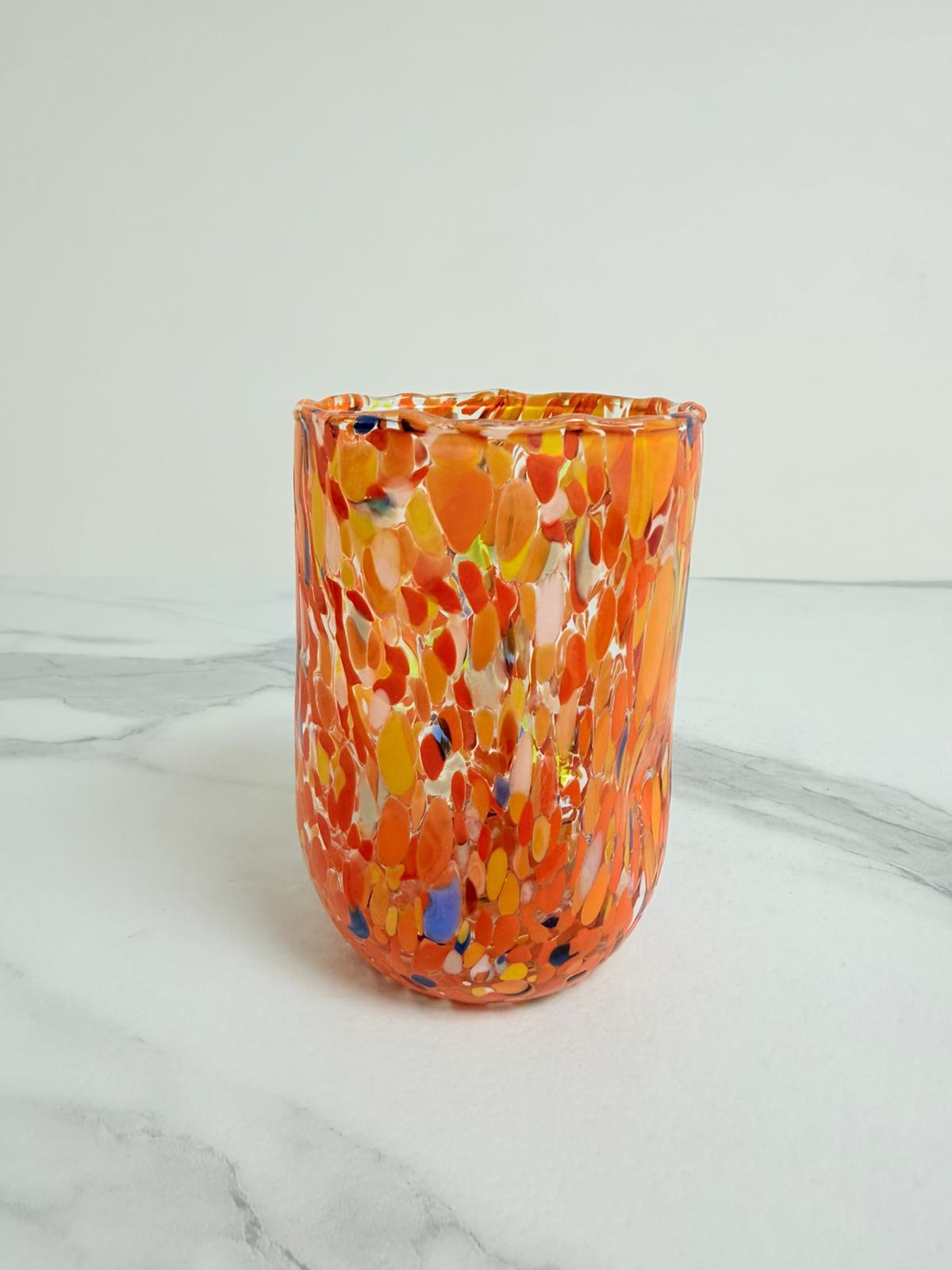 Murano Drinking Glass | Certified Murano Glass | Made in Italy | Water Glass | Collection Eleganza