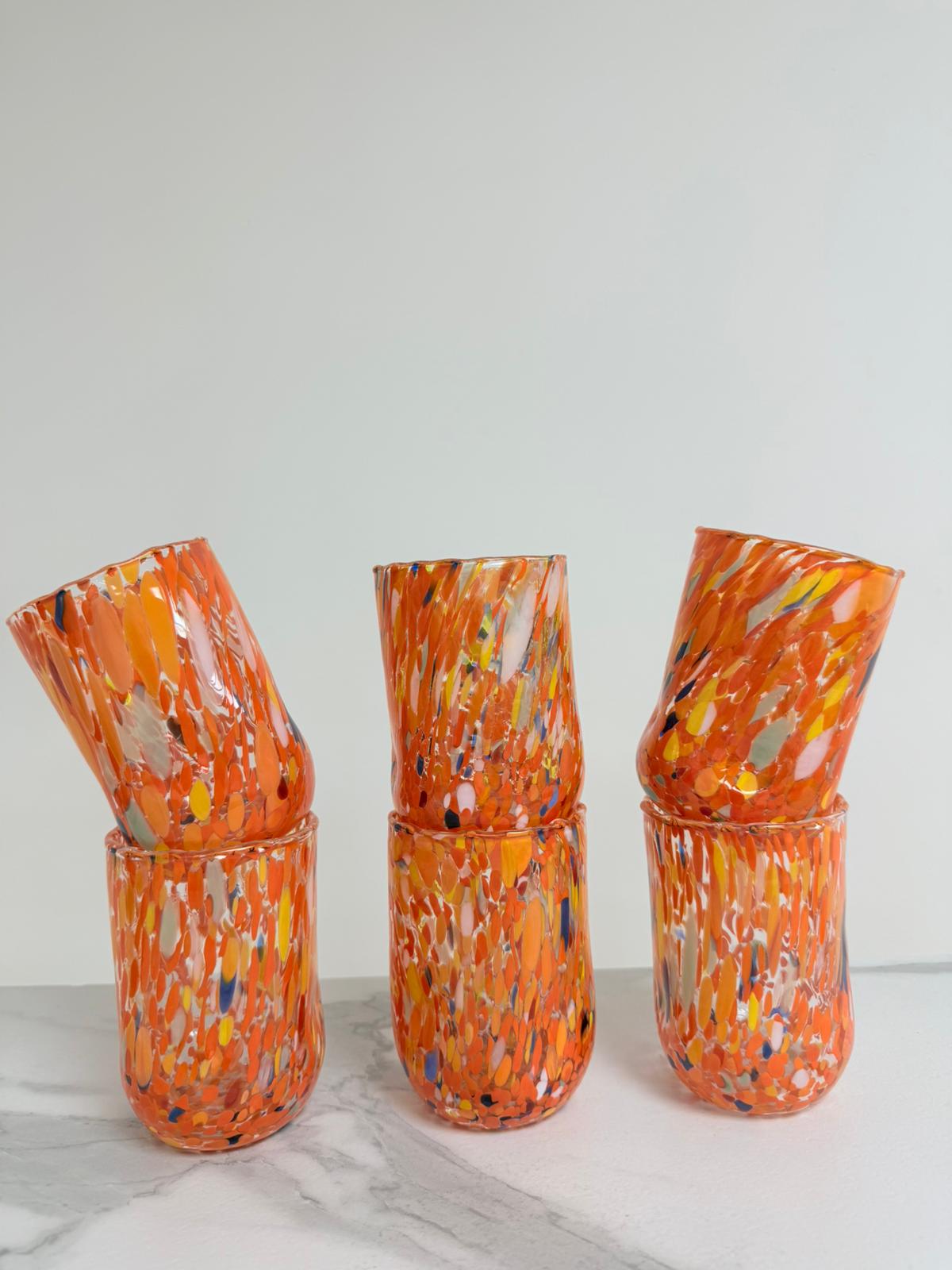 Murano Drinking Glass | Certified Murano Glass | Made in Italy | Water Glass | Collection Eleganza