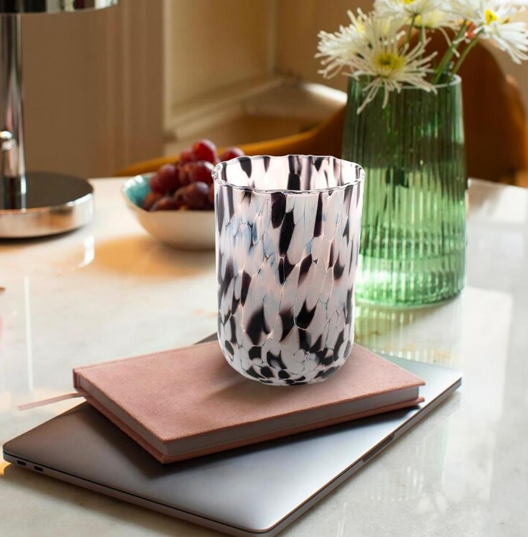 Murano Drinking Glass | Certified Murano Glass | Made in Italy | Water Glass | Collection Eleganza
