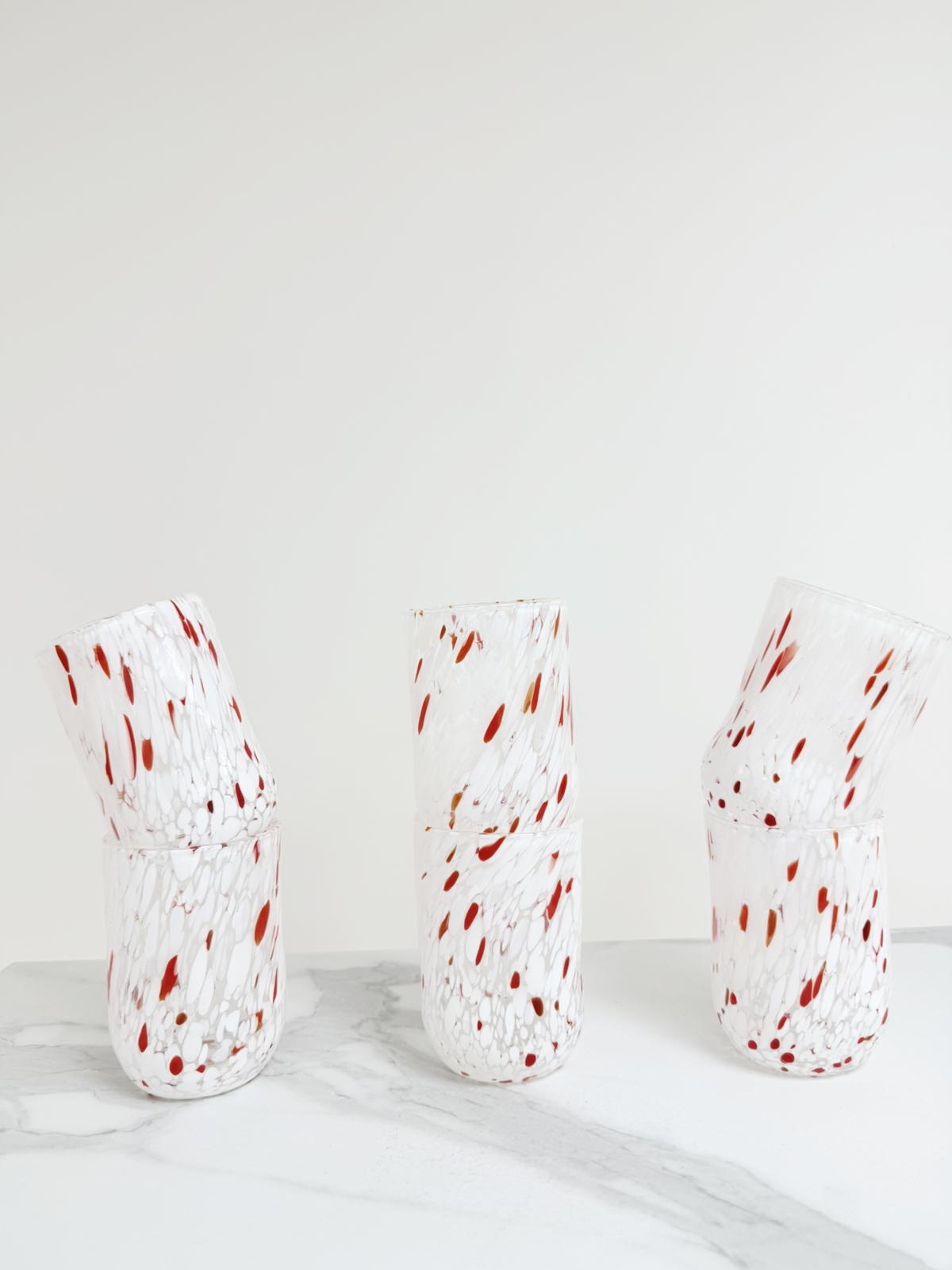 Murano Drinking Glass | Certified Murano Glass | Made in Italy | Water Glass | Collection Eleganza