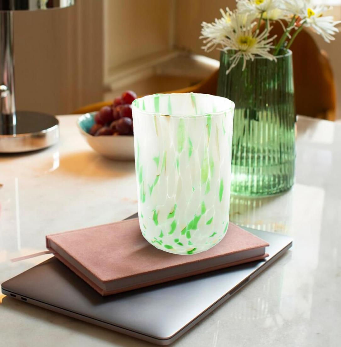Murano Drinking Glass | Certified Murano Glass | Made in Italy | Water Glass | Collection Eleganza