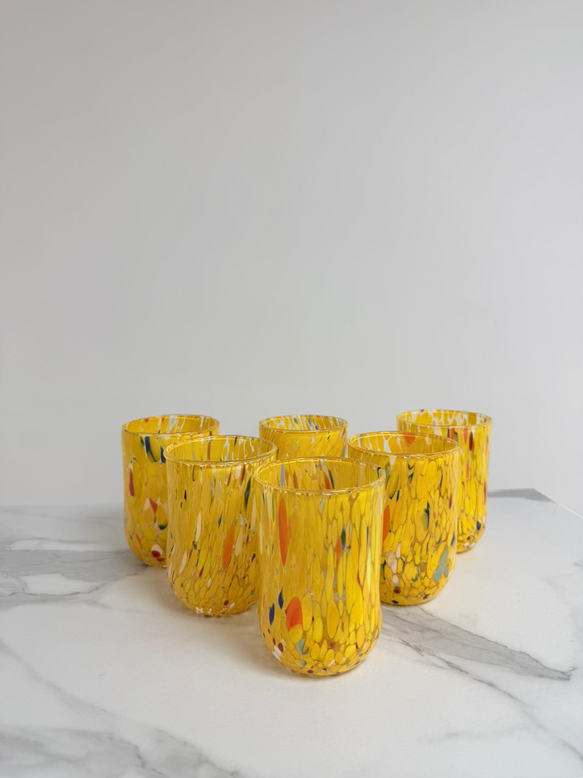 Murano Drinking Glass | Certified Murano Glass | Made in Italy | Water Glass | Collection Eleganza