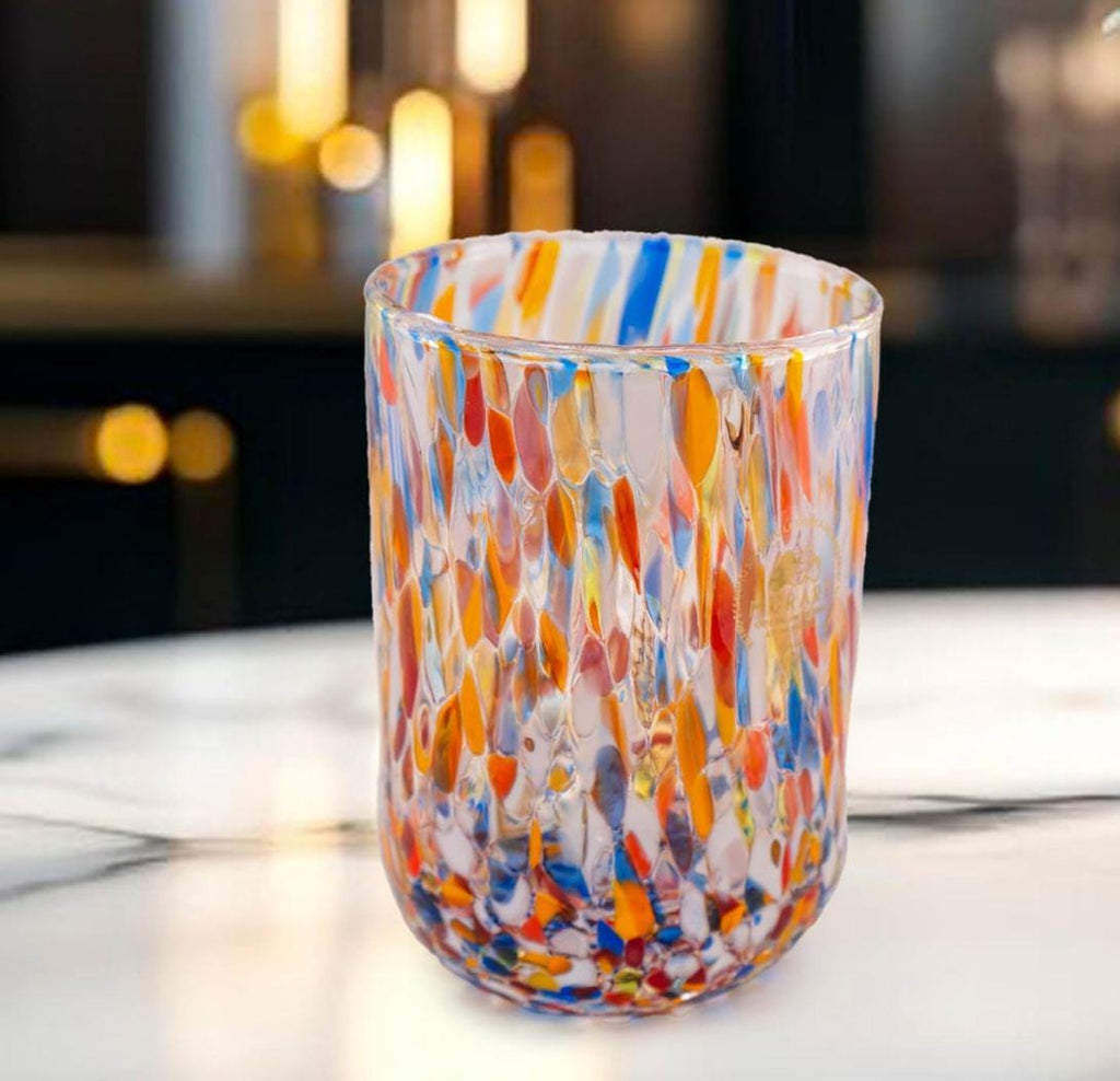 Murano Drinking Glass | Certified Murano Glass | Made in Italy | Water Glass | Collection Eleganza