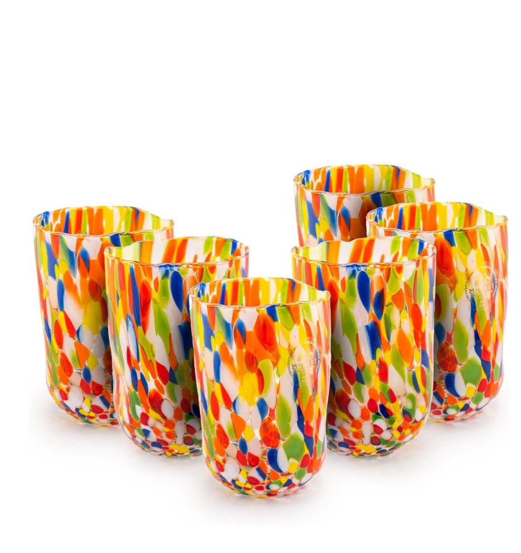 Murano Drinking Glass | Certified Murano Glass | Made in Italy | Water Glass | Collection Eleganza