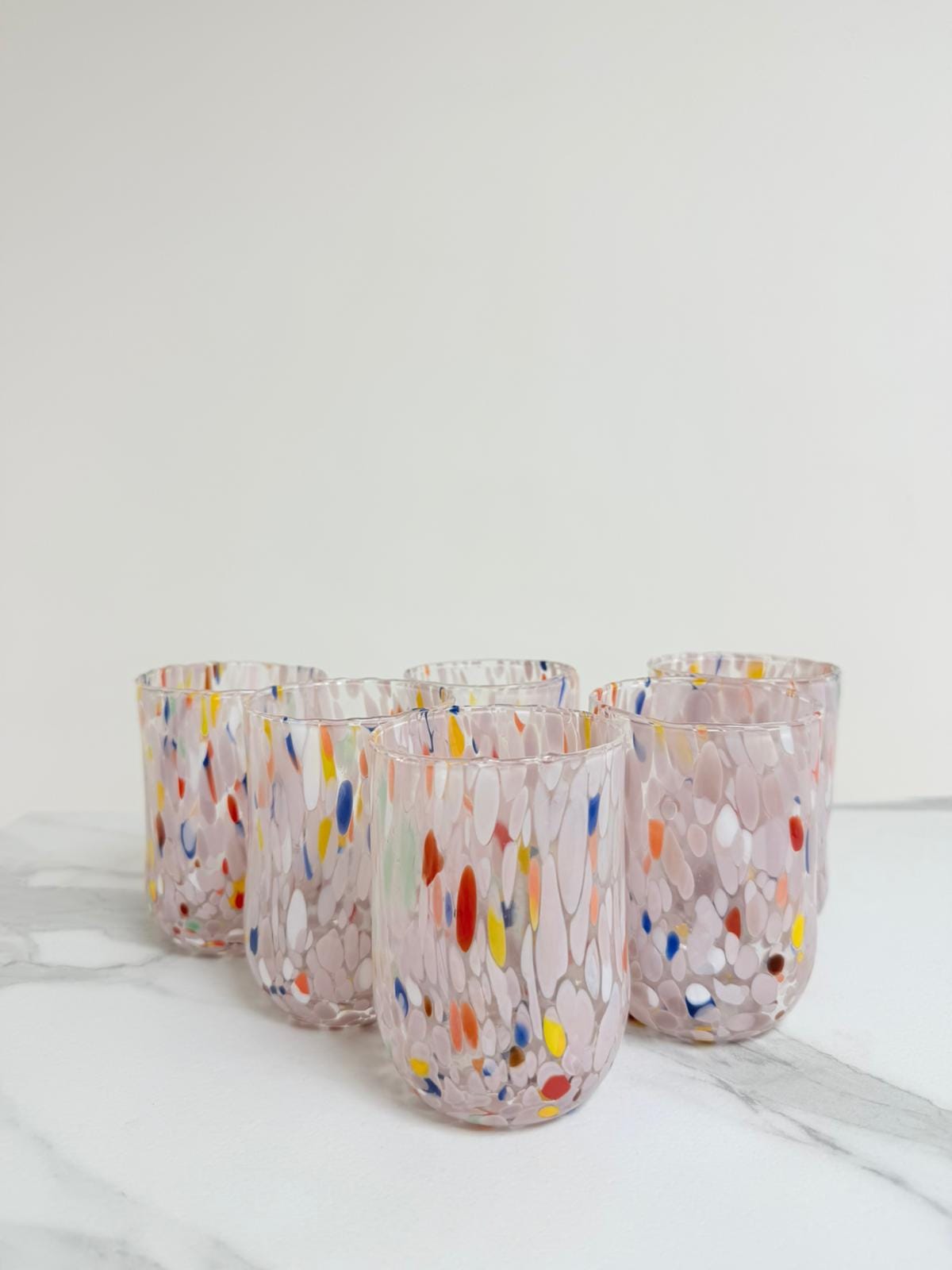 Murano Drinking Glass | Certified Murano Glass | Made in Italy | Water Glass | Collection Eleganza