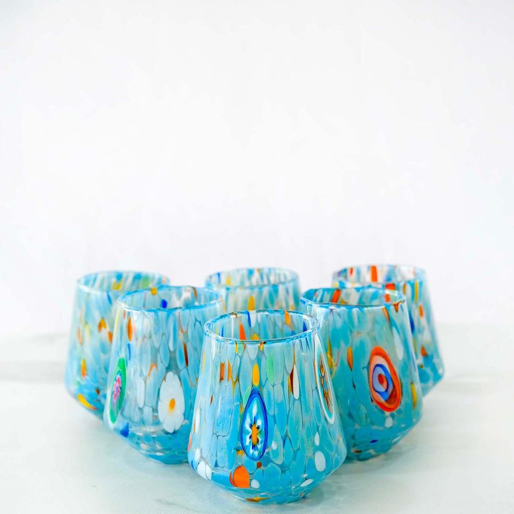 Murano Drinking Glass | Certified Murano Glass | Made in Italy | Water Glass | Collection B8