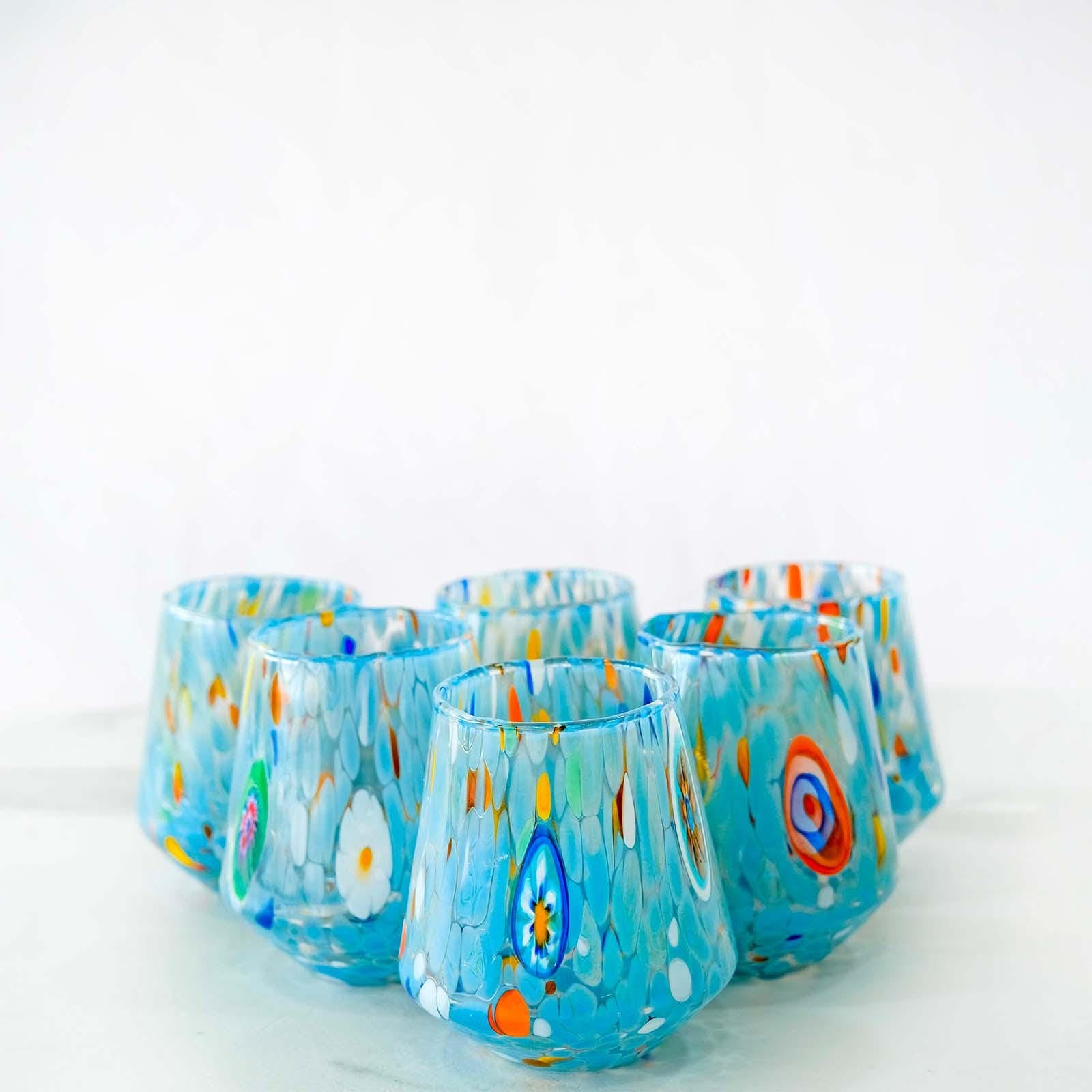 Murano Drinking Glass | Certified Murano Glass | Made in Italy | Water Glass | Collection B8