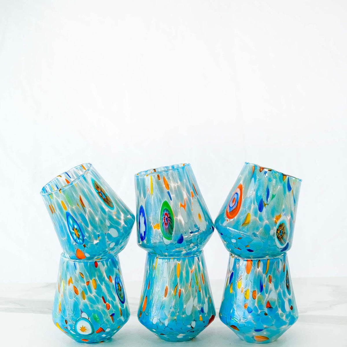 Murano Drinking Glass | Certified Murano Glass | Made in Italy | Water Glass | Collection B8
