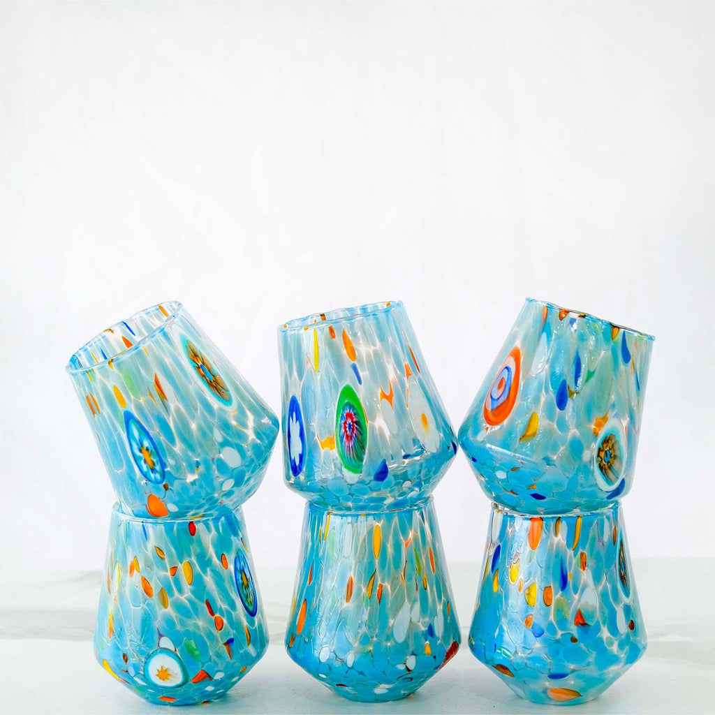 Murano Drinking Glass | Certified Murano Glass | Made in Italy | Water Glass | Collection B8