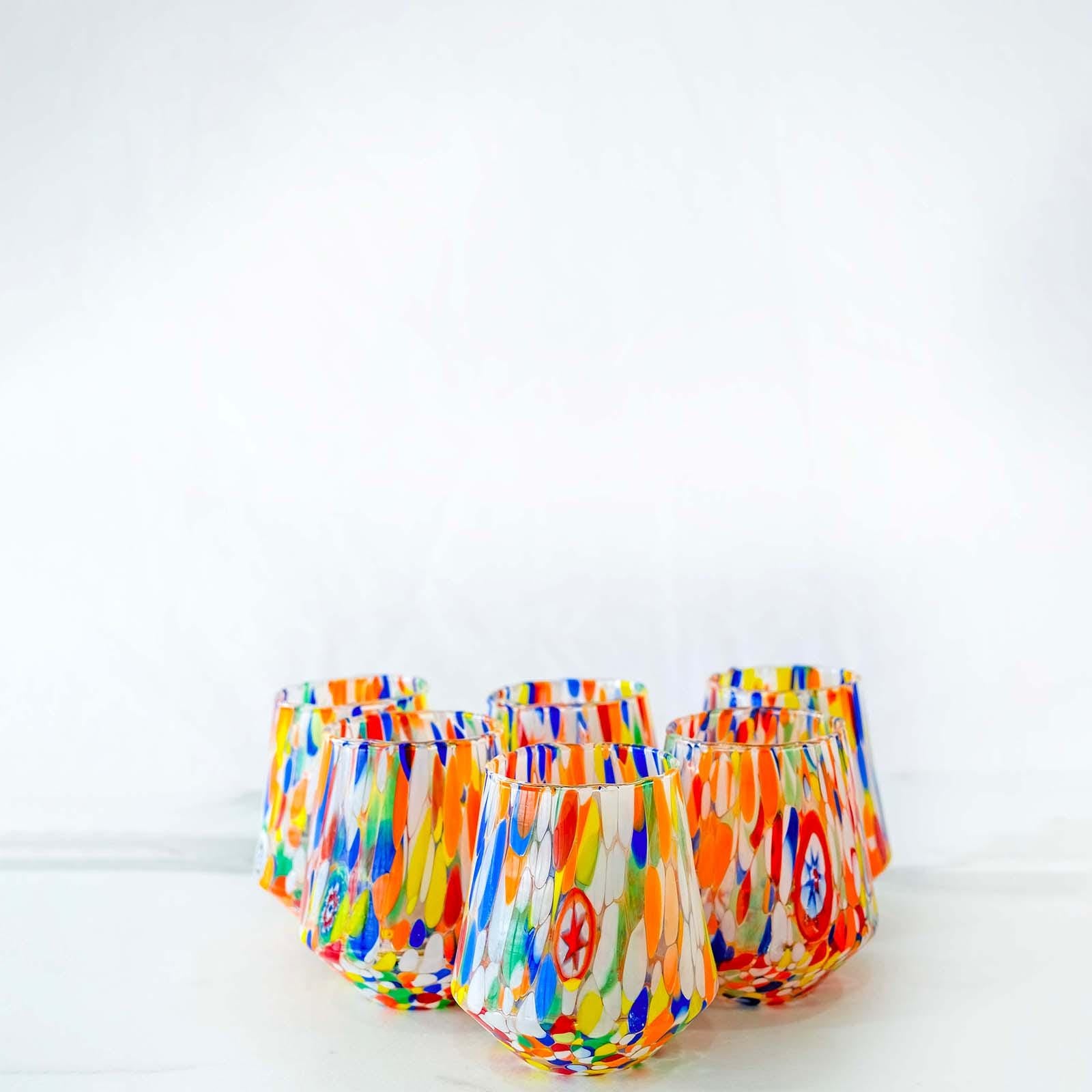 Murano Drinking Glass | Certified Murano Glass | Made in Italy | Water Glass | Collection B8
