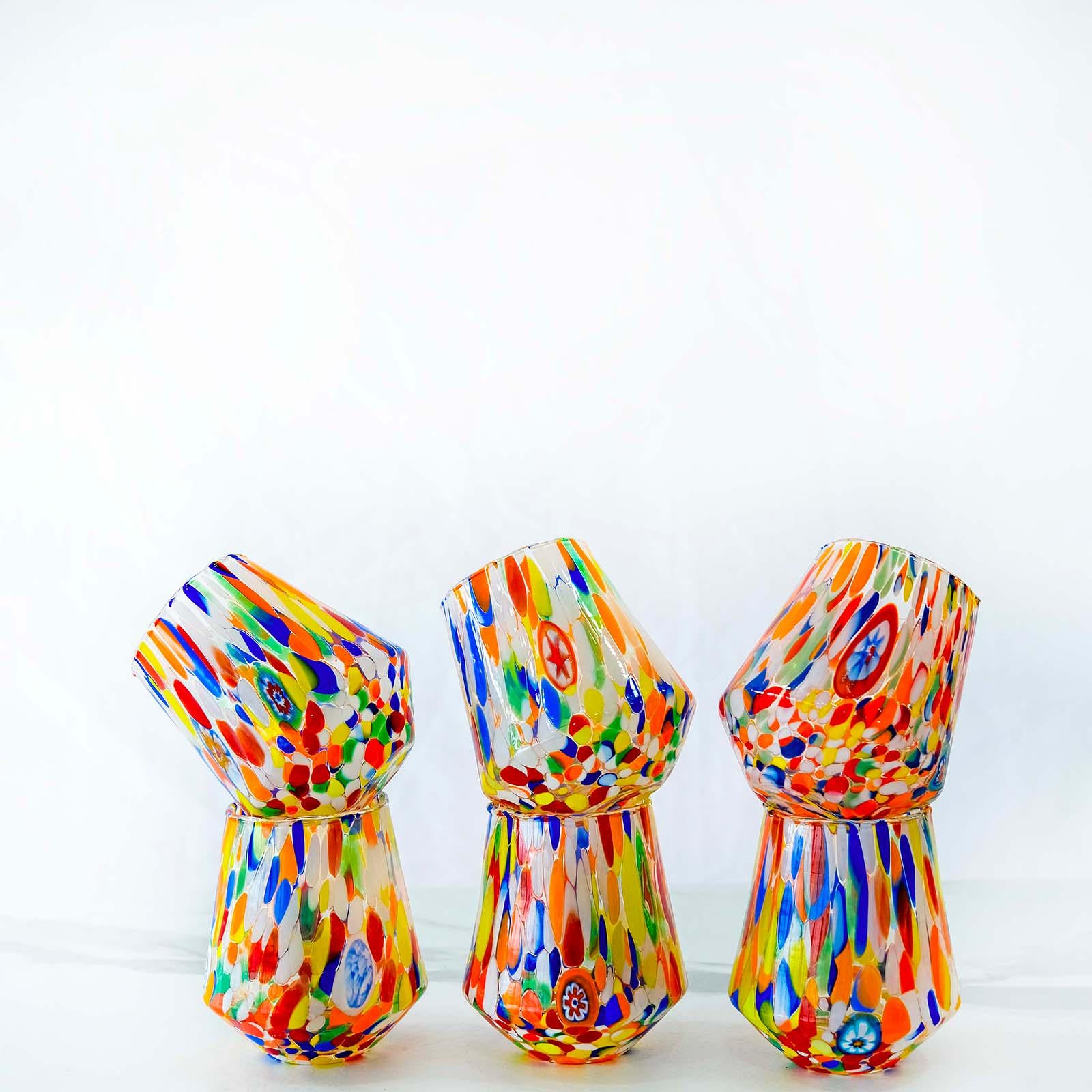 Murano Drinking Glass | Certified Murano Glass | Made in Italy | Water Glass | Collection B8