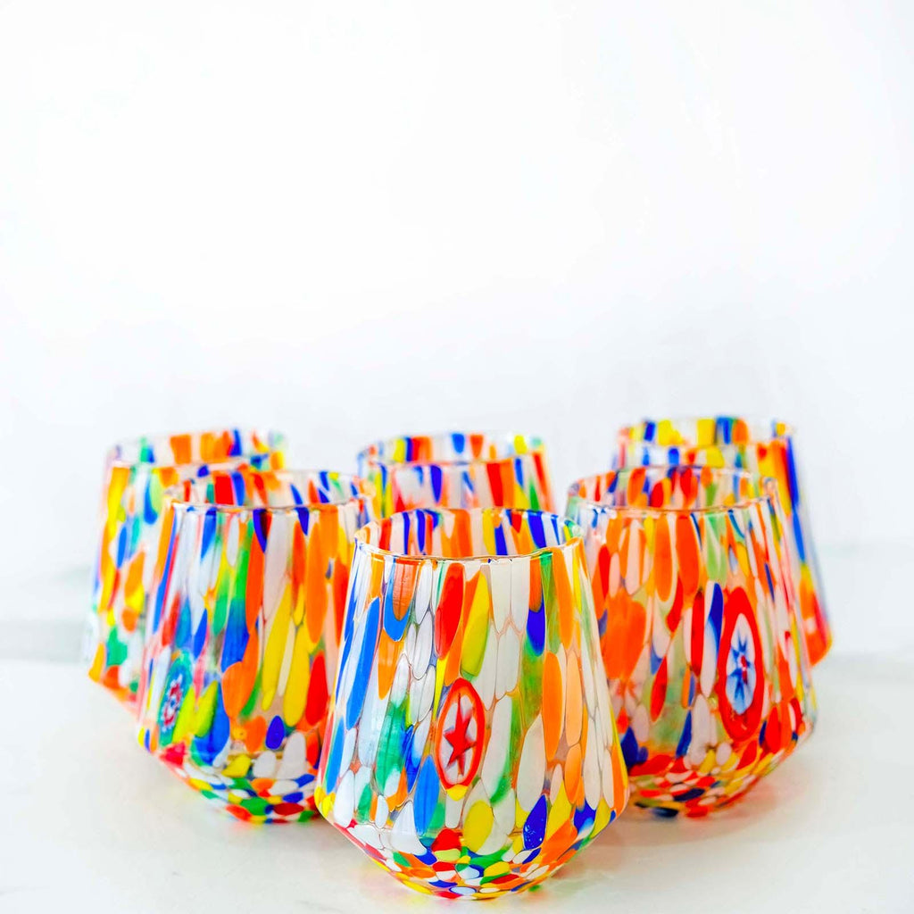 Murano Drinking Glass | Certified Murano Glass | Made in Italy | Water Glass | Collection B8