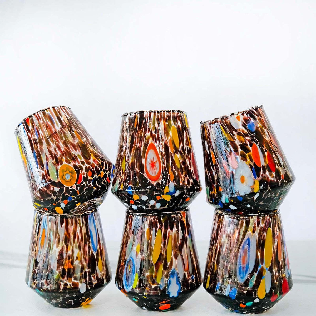 Murano Drinking Glass | Certified Murano Glass | Made in Italy | Water Glass | Collection B8