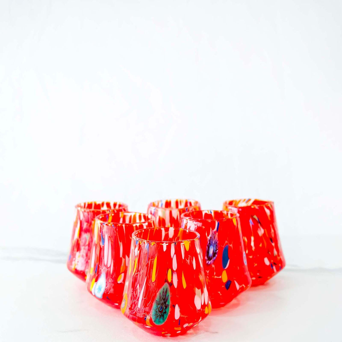 Murano Drinking Glass | Certified Murano Glass | Made in Italy | Water Glass | Collection B8