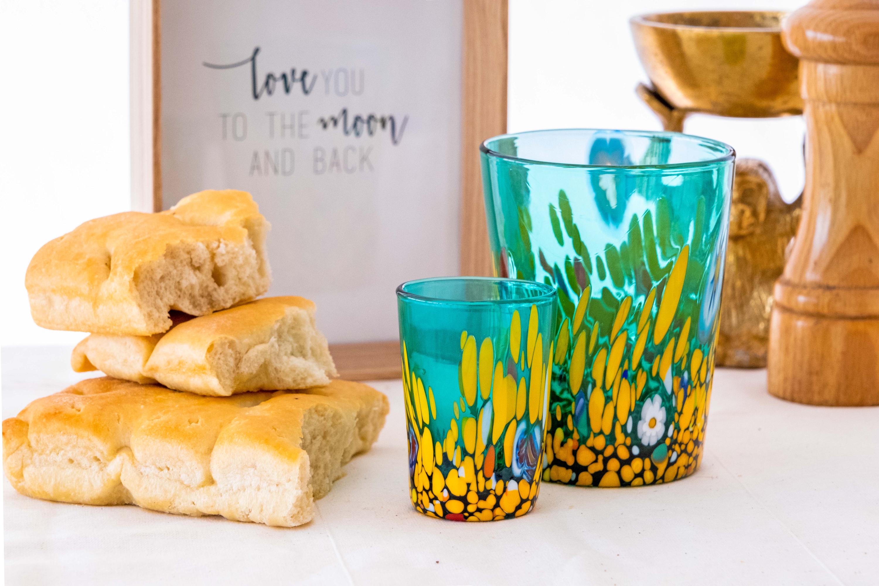 Murano Drinking Glass | Certified Murano Glass | Made in Italy | Water Glass | Collection Smeraldo B2
