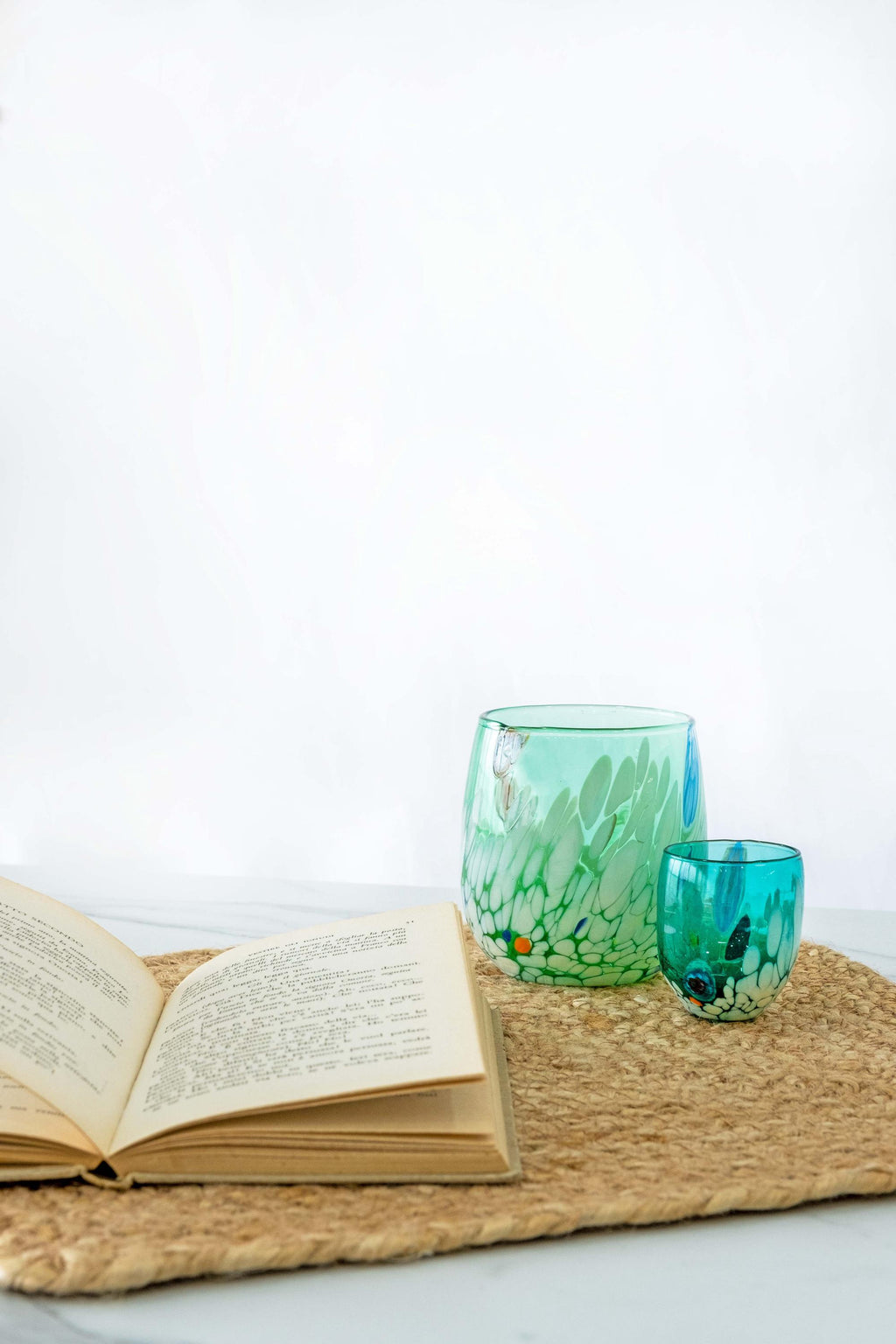 Murano Drinking Glass | Certified Murano Glass | Made in Italy | Water Glass | Collection Smeraldo B12