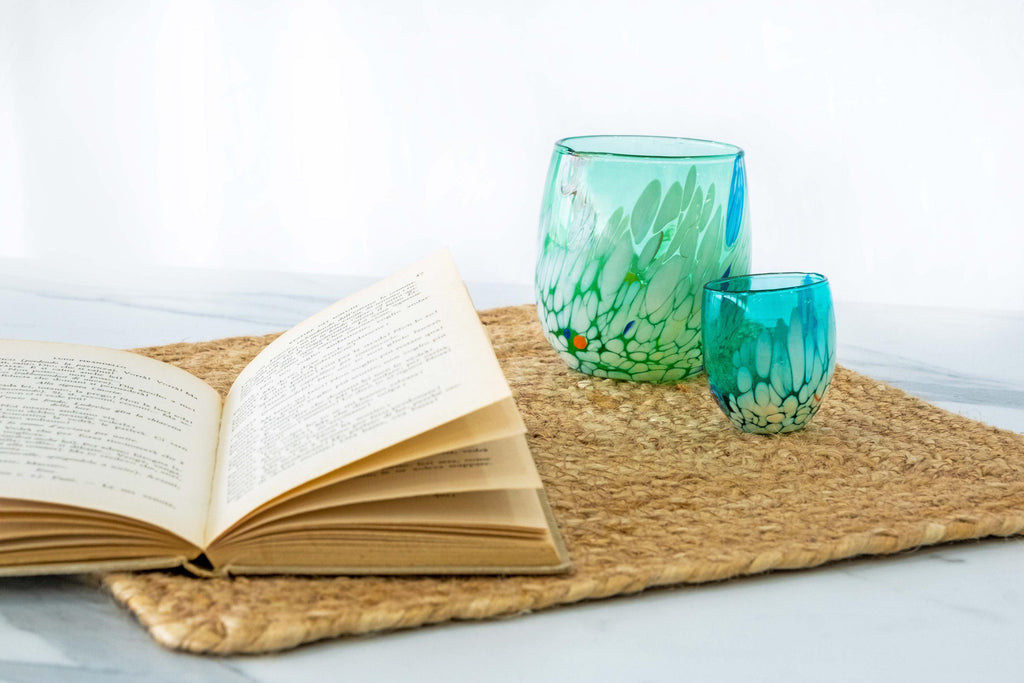 Murano Drinking Glass | Certified Murano Glass | Made in Italy | Water Glass | Collection Smeraldo B12