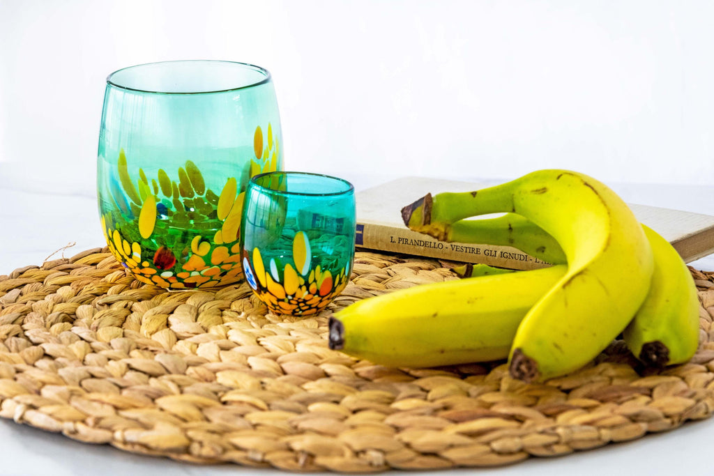 Murano Drinking Glass | Certified Murano Glass | Made in Italy | Water Glass | Collection Smeraldo B12