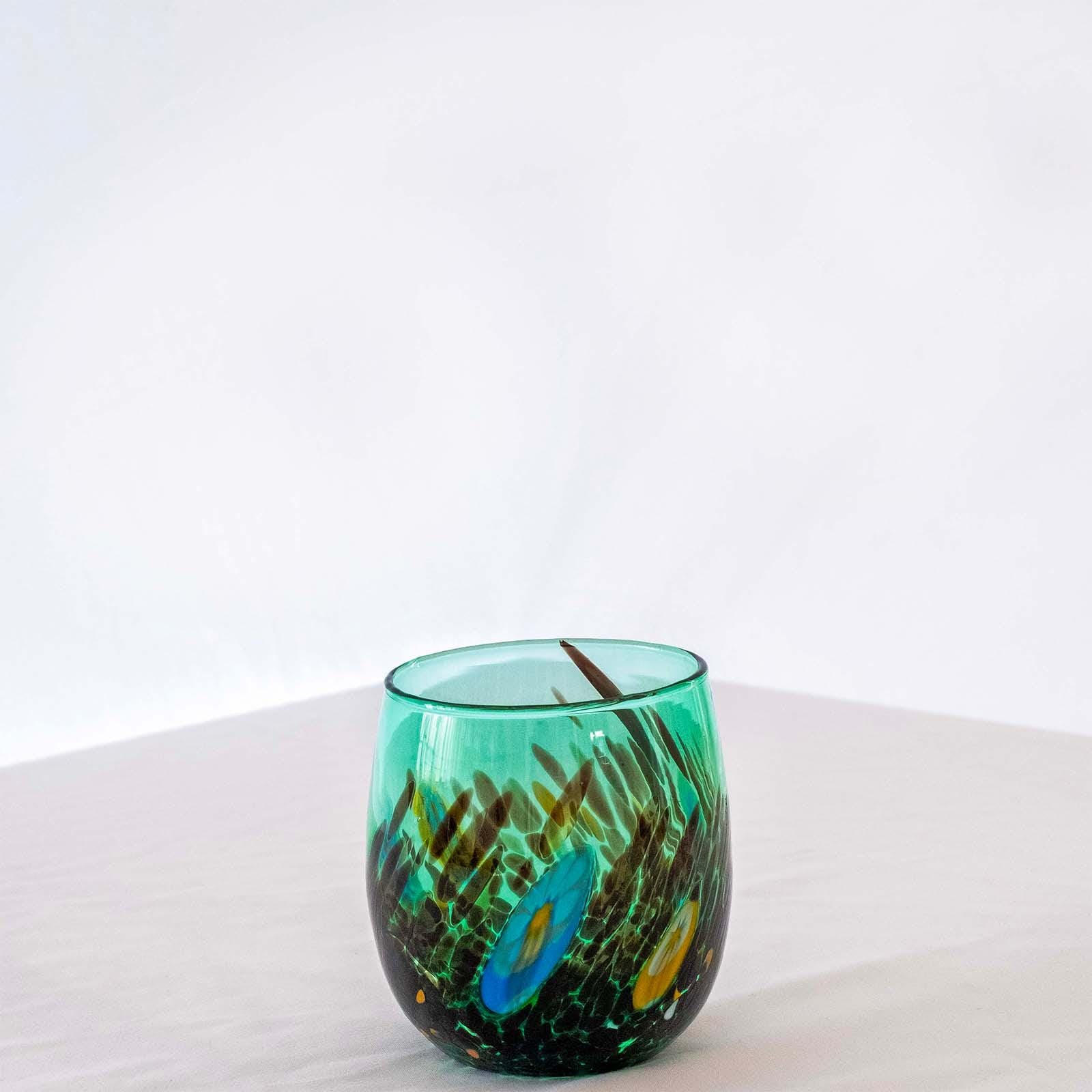Murano Drinking Glass | Certified Murano Glass | Made in Italy | Water Glass | Collection Smeraldo B12