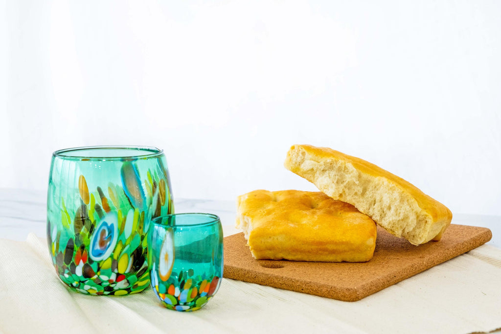 Murano Drinking Glass | Certified Murano Glass | Made in Italy | Water Glass | Collection Smeraldo B12