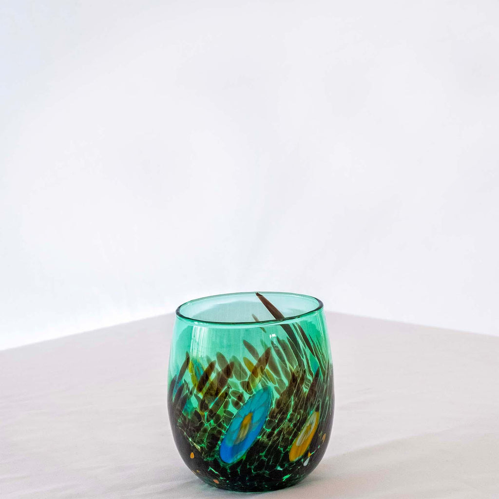 Murano Drinking Glass | Certified Murano Glass | Made in Italy | Water Glass | Collection Smeraldo B12