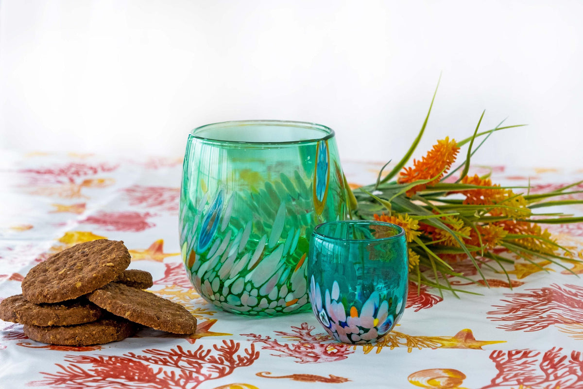 Murano Drinking Glass | Certified Murano Glass | Made in Italy | Water Glass | Collection Smeraldo B12
