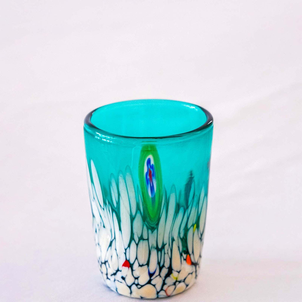 Murano Shot Glass | Certified Murano Glass | Made in Italy | Italian Liqueur Glass | Collection Smeraldo B2