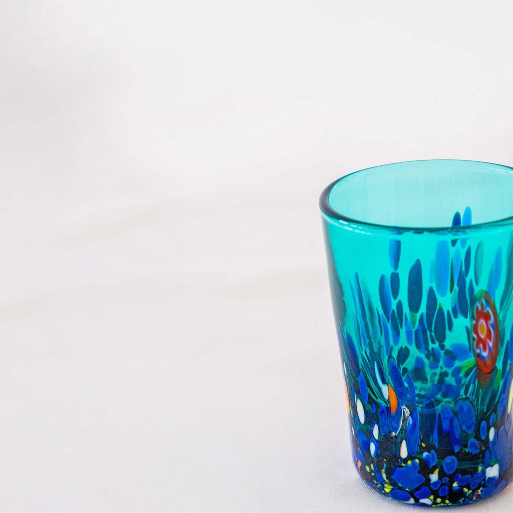 Murano Shot Glass | Certified Murano Glass | Made in Italy | Italian Liqueur Glass | Collection Smeraldo B2