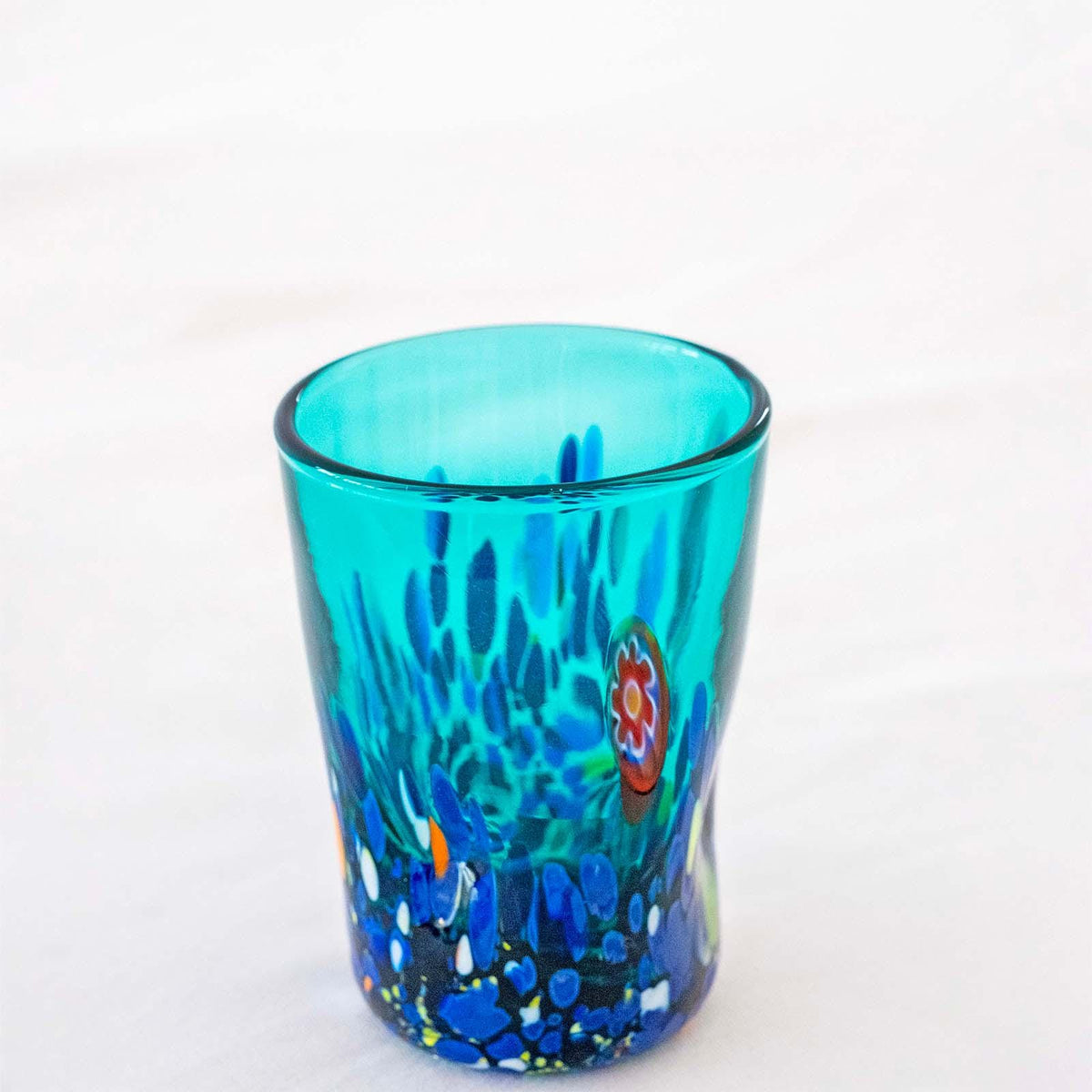 Murano Shot Glass | Certified Murano Glass | Made in Italy | Italian Liqueur Glass | Collection Smeraldo B2
