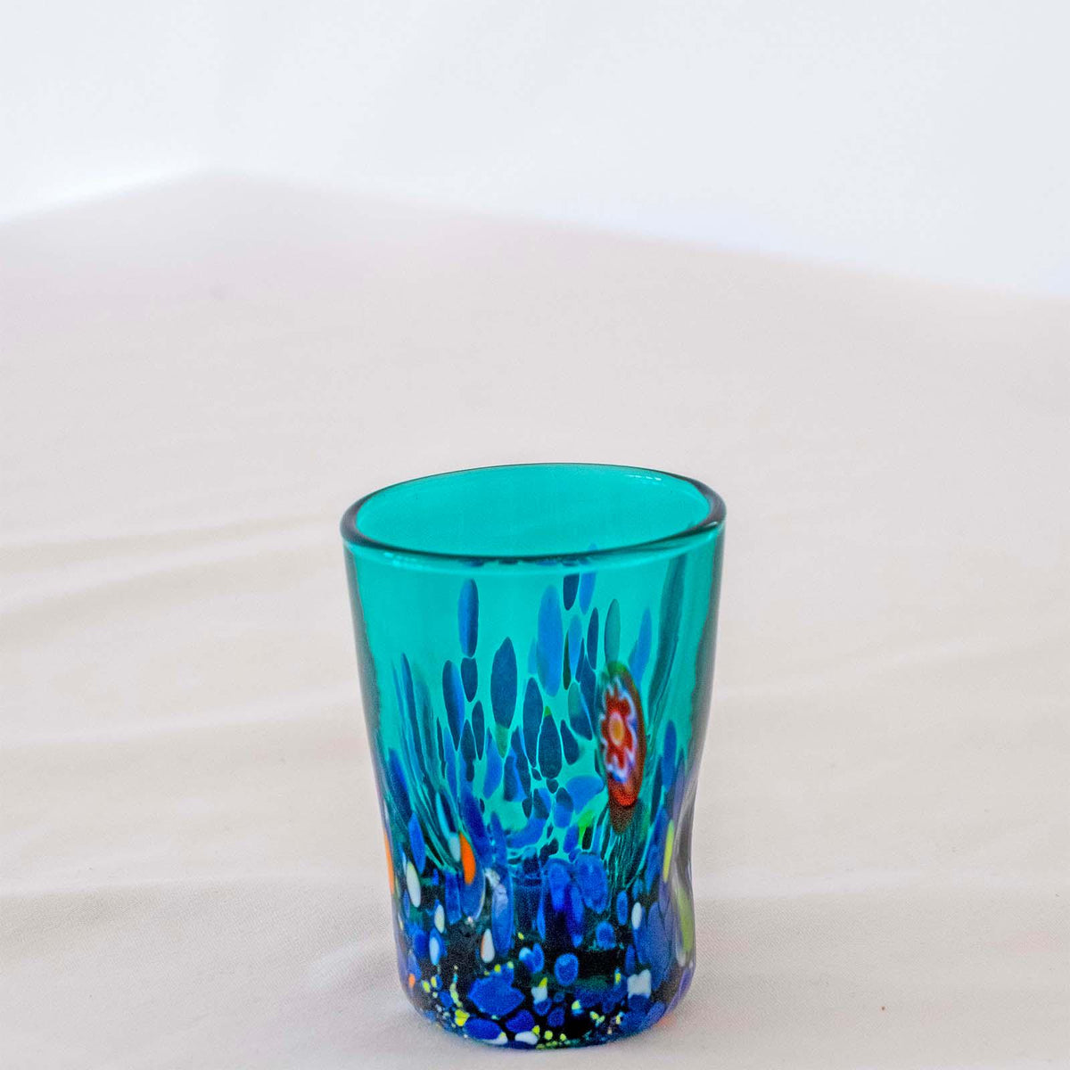 Murano Shot Glass | Certified Murano Glass | Made in Italy | Italian Liqueur Glass | Collection Smeraldo B2