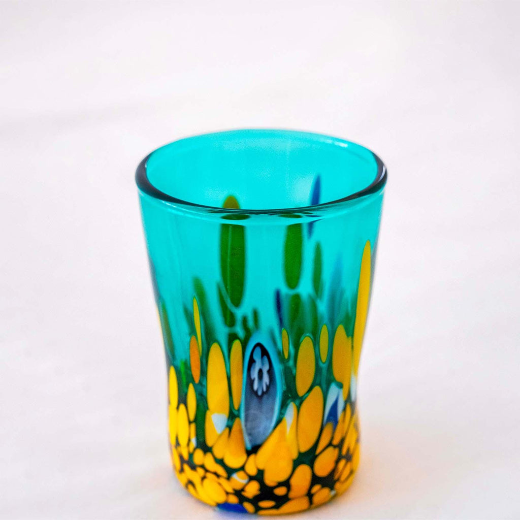 Murano Shot Glass | Certified Murano Glass | Made in Italy | Italian Liqueur Glass | Collection Smeraldo B2