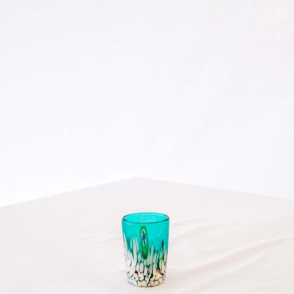 Murano Shot Glass | Certified Murano Glass | Made in Italy | Italian Liqueur Glass | Collection Smeraldo B2