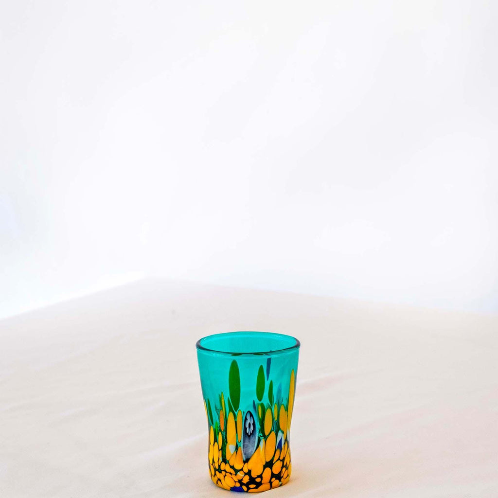 Murano Shot Glass | Certified Murano Glass | Made in Italy | Italian Liqueur Glass | Collection Smeraldo B2