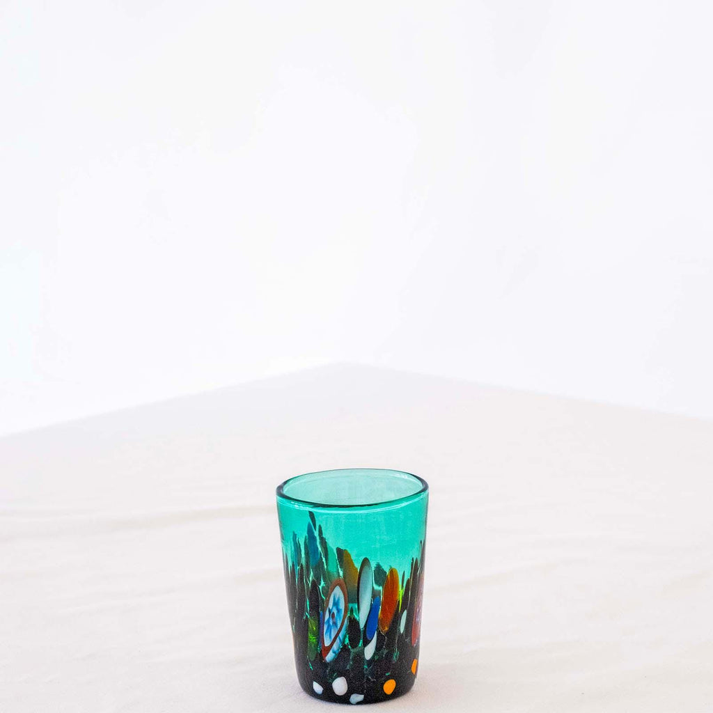 Murano Shot Glass | Certified Murano Glass | Made in Italy | Italian Liqueur Glass | Collection Smeraldo B2