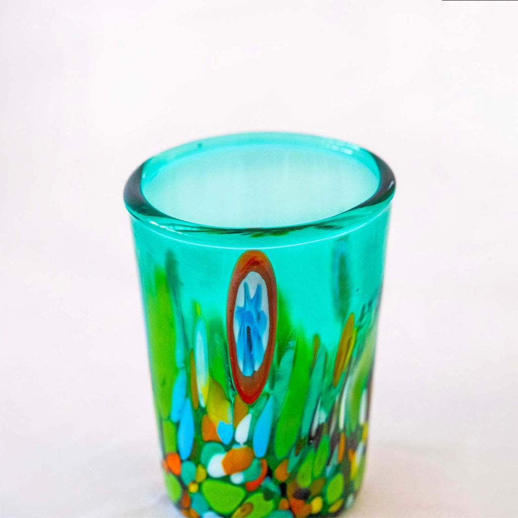 Murano Shot Glass | Certified Murano Glass | Made in Italy | Italian Liqueur Glass | Collection Smeraldo B2