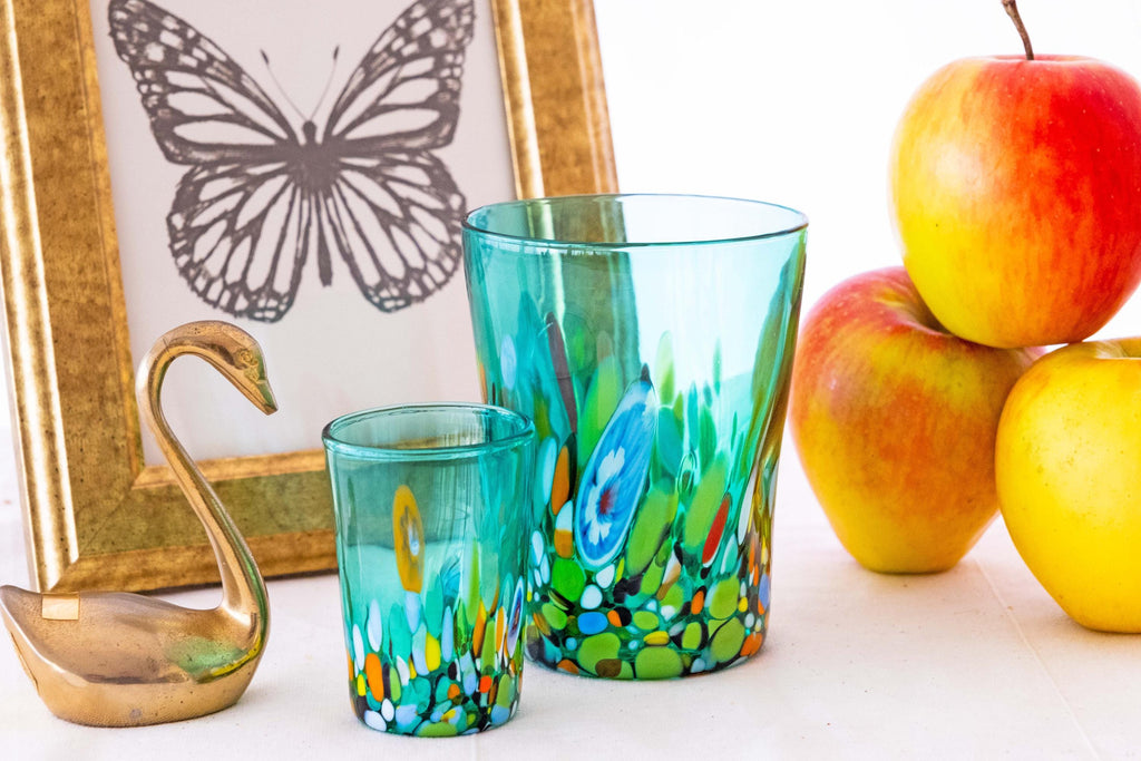 Murano Shot Glass | Certified Murano Glass | Made in Italy | Italian Liqueur Glass | Collection Smeraldo B2