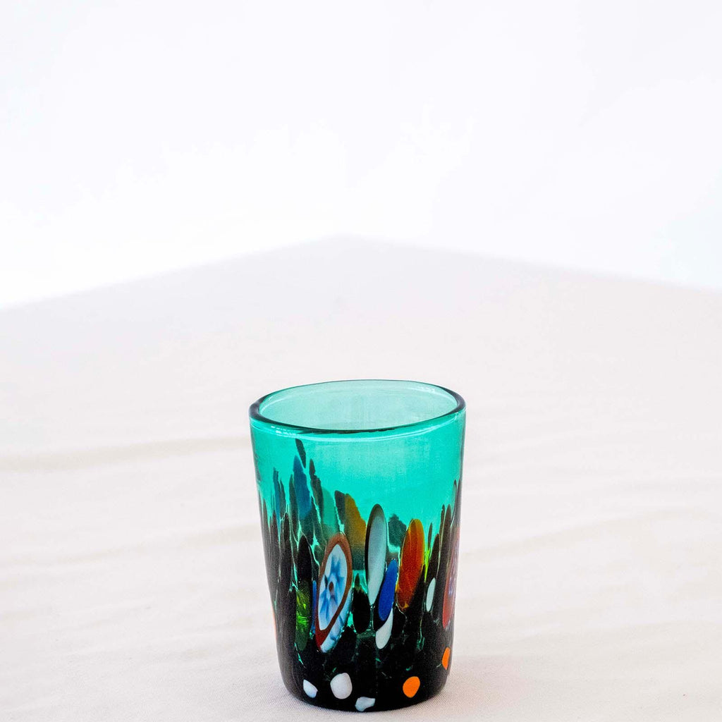 Murano Shot Glass | Certified Murano Glass | Made in Italy | Italian Liqueur Glass | Collection Smeraldo B2