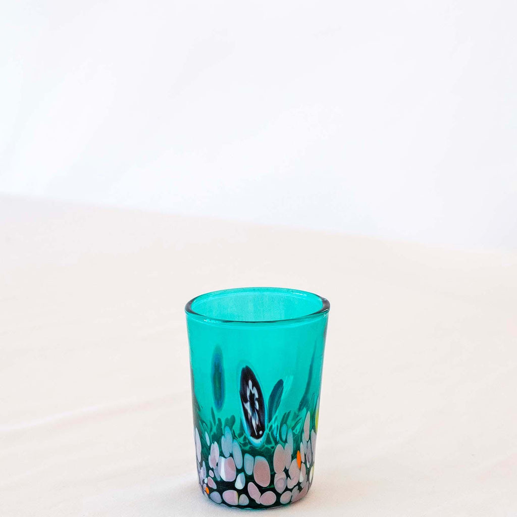 Murano Shot Glass | Certified Murano Glass | Made in Italy | Italian Liqueur Glass | Collection Smeraldo B2