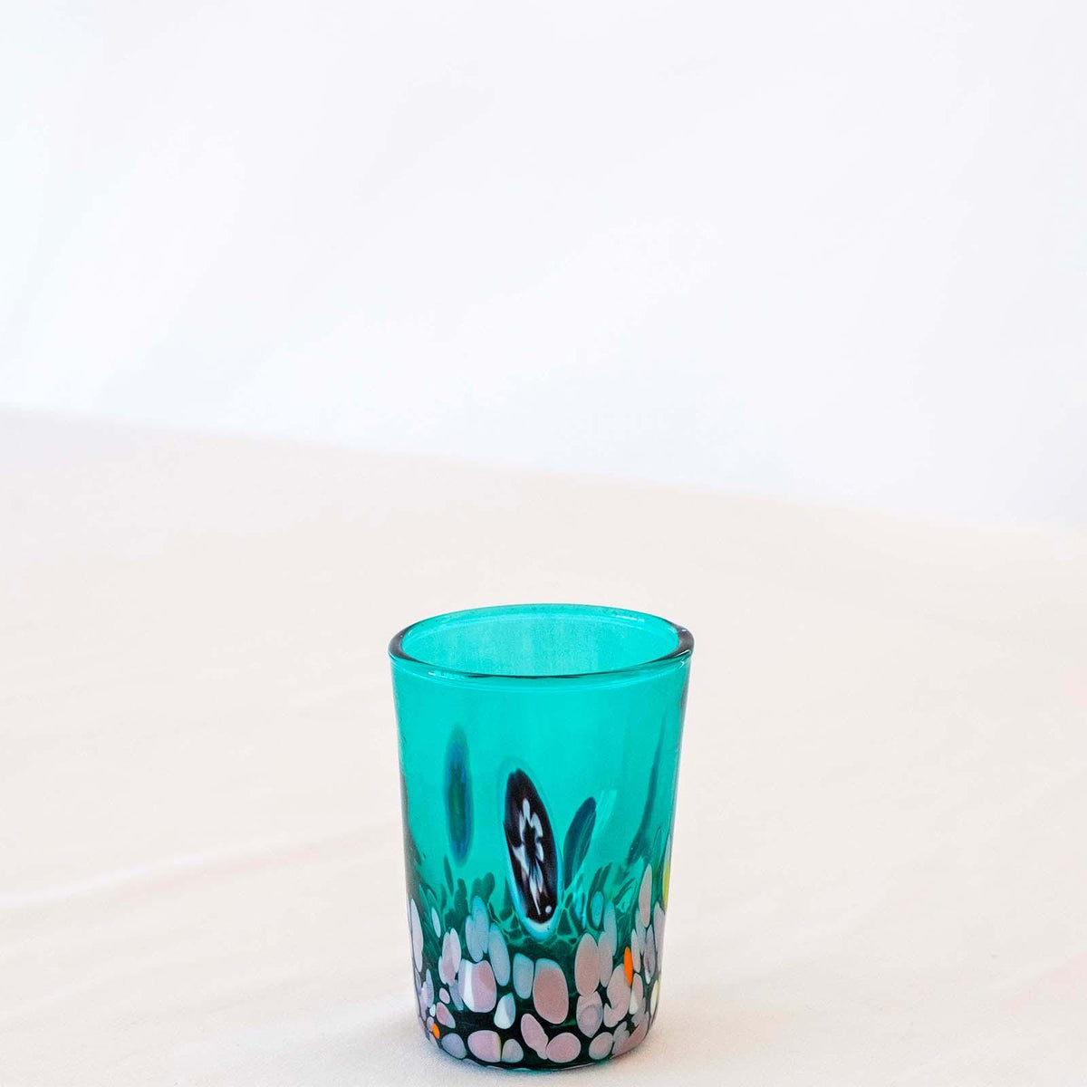 Murano Shot Glass | Certified Murano Glass | Made in Italy | Italian Liqueur Glass | Collection Smeraldo B2